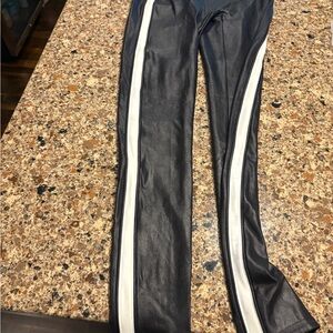 SPANX Black Faux Leather Pants